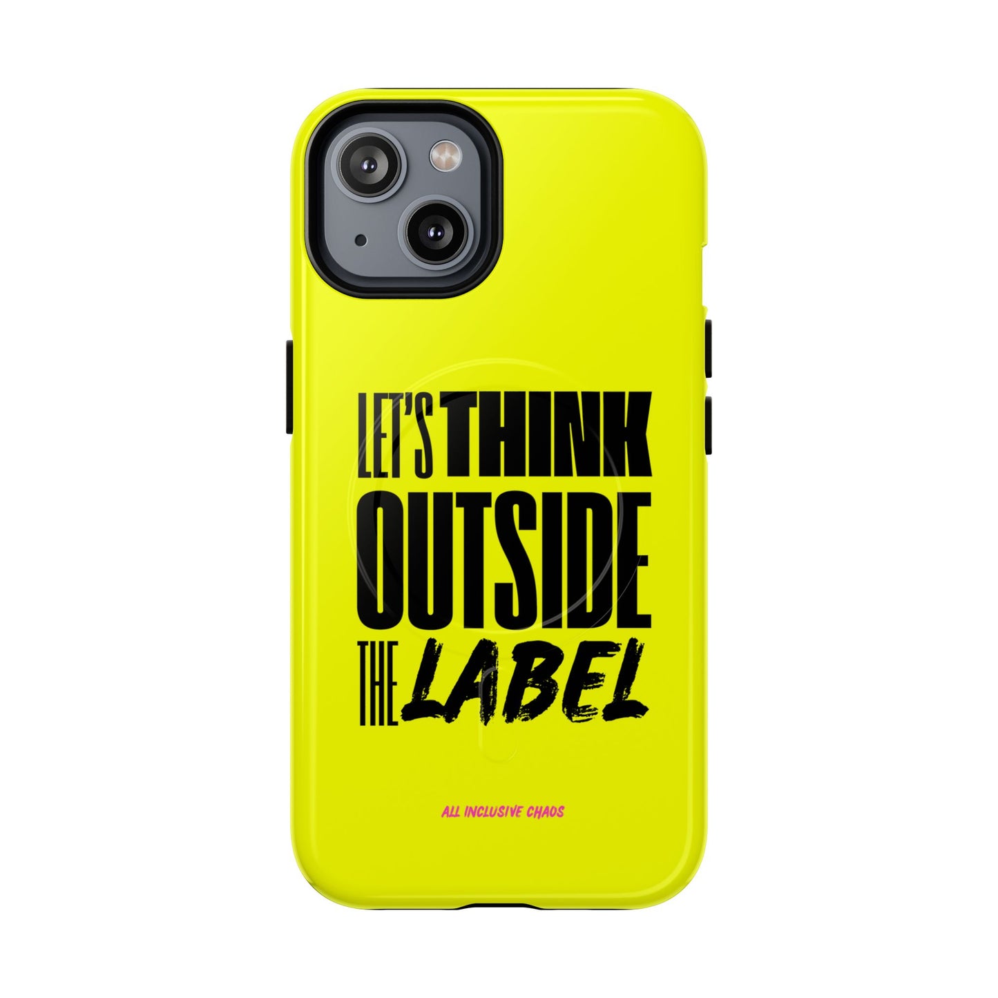 Let's Think Outside the Label | Magnetic Phone Case | Inclusion & Neurodiversity Design