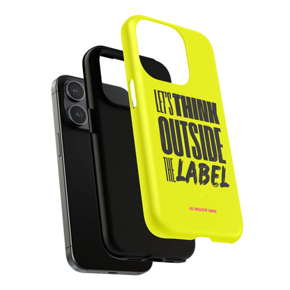 Let's Think Outside the Label | Magnetic Phone Case | Inclusion & Neurodiversity Design
